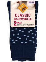 NUR DIE Classic Baumwolle gemustert 2er Pack