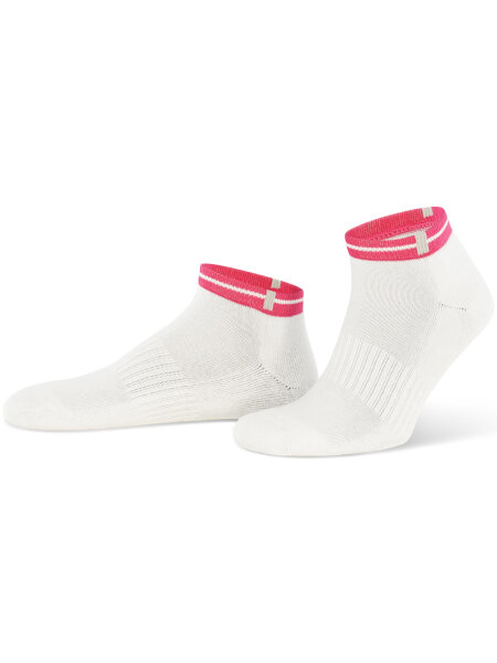 NUR DIE Sport Sneaker 3er Pack - weiß/pink - Größe 39-42