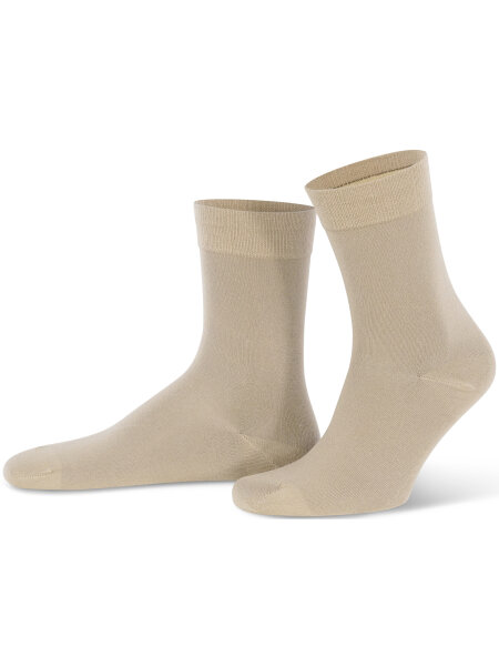 NUR DIE Socke Komfort Bund Bambus¹ - beigegrau - Größe 35-38