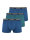 NUR DER Boxer Powerful 3er Pack - blau/gr&uuml;n - Gr&ouml;&szlig;e 7 | XL | 54