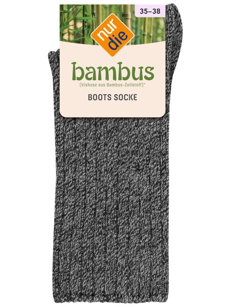 NUR DIE Bambus¹ Warme Socke - mittelgraumel.  - Größe 35-38
