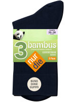NUR DIE Bambus Komfort Socke 3-Pack