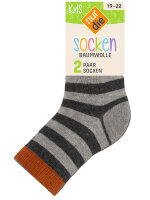 NUR DIE Kinder Socken Baumwolle 2er Pack