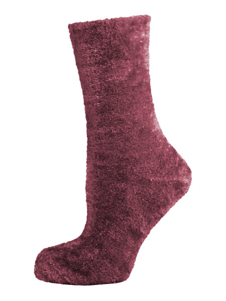 NUR DIE Supersoft Socke 2.0 - bordeaux - Größe 35-38