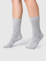 NUR DIE Weich & Warm Socke - hellgraumel  - Größe 39-42