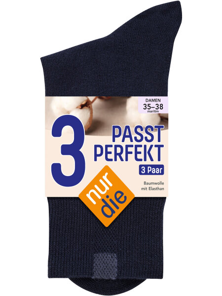 NUR DIE Socken Passt Perfekt 3er Pack