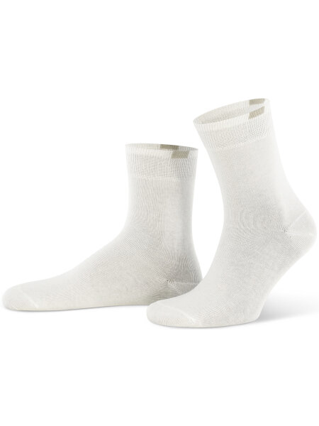 NUR DIE Socken Passt Perfekt 3er Pack - weiß - 35-38