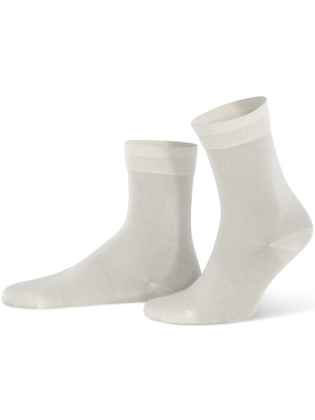 NUR DIE Socke Komfort Bund Bambus¹ - weiß - 35-38