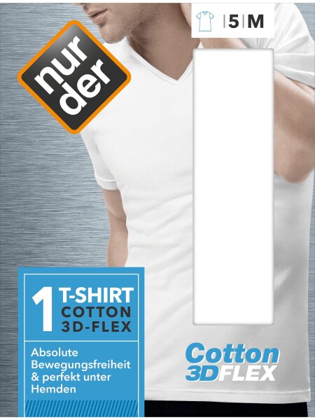 NUR DER T-Shirt 3D-Flex V-Ausschnitt