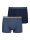 NUR DER Boxer Organic Cotton 2er Pack - blau/blau melange - Gr&ouml;&szlig;e 6 | L | 52