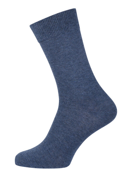 NUR DER Socken Baumwolle Business 2er Pack - jeansmel. - Größe 39-42