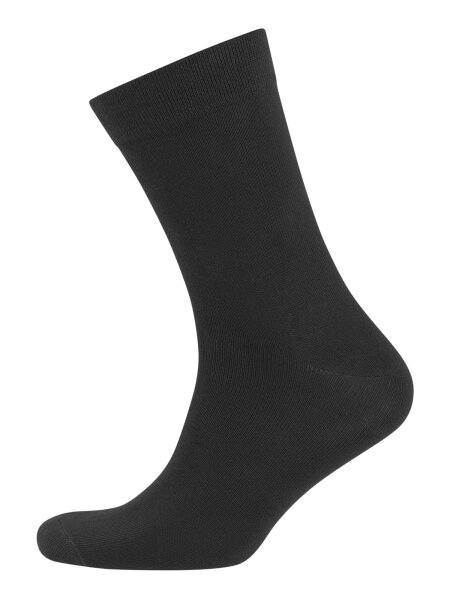 NUR DER Socken Ohne Gummi 3er Pack - schwarz - Größe 43-46